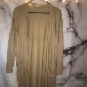 Michael Kors Tan Cardigan